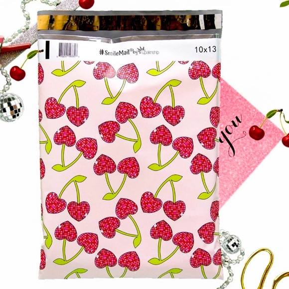 LAST SET🍒20 Designer Disco Cherry Poly Mailers - Picture 2 of 2